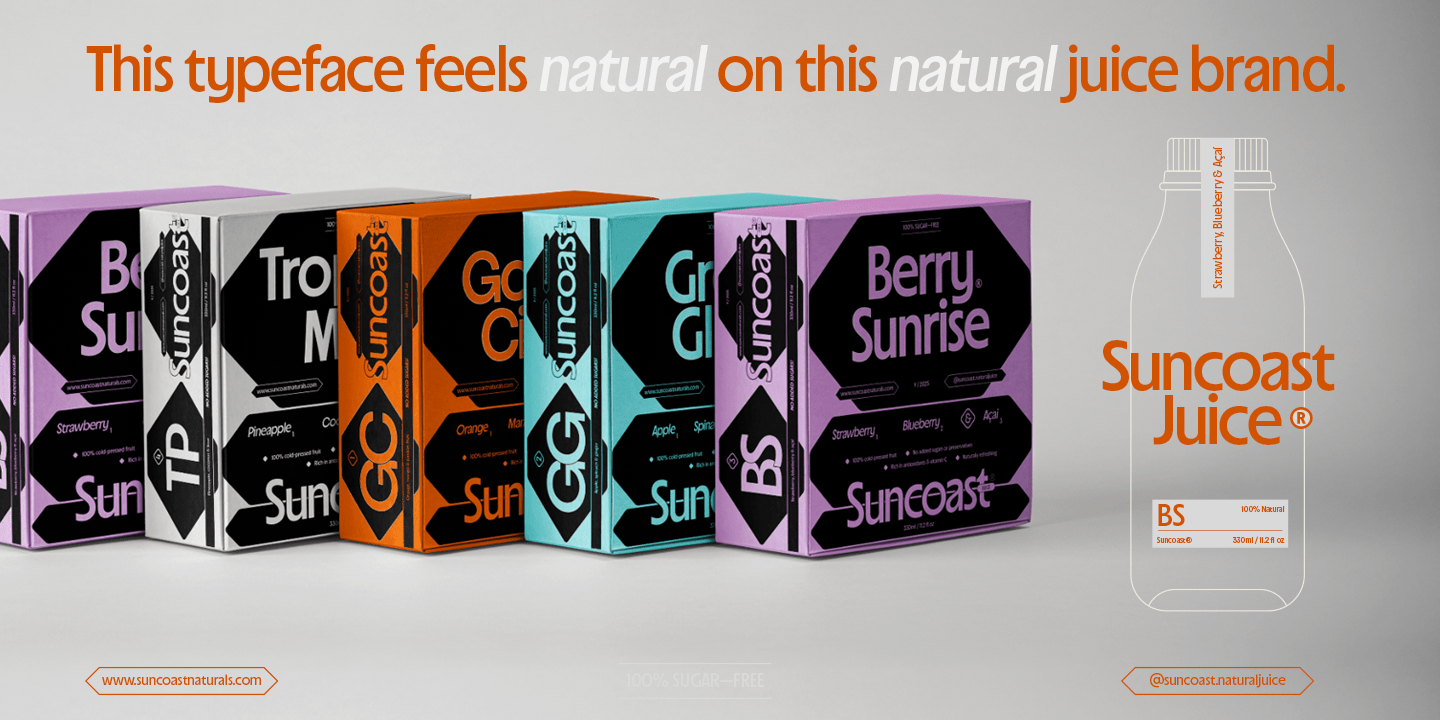 Suncoast Font Poster #1