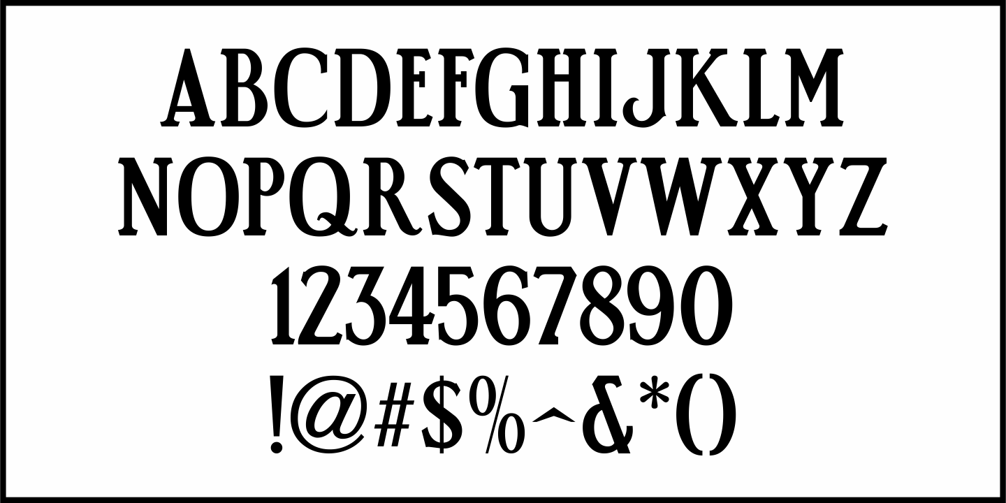 Screen Hero Font Poster #3