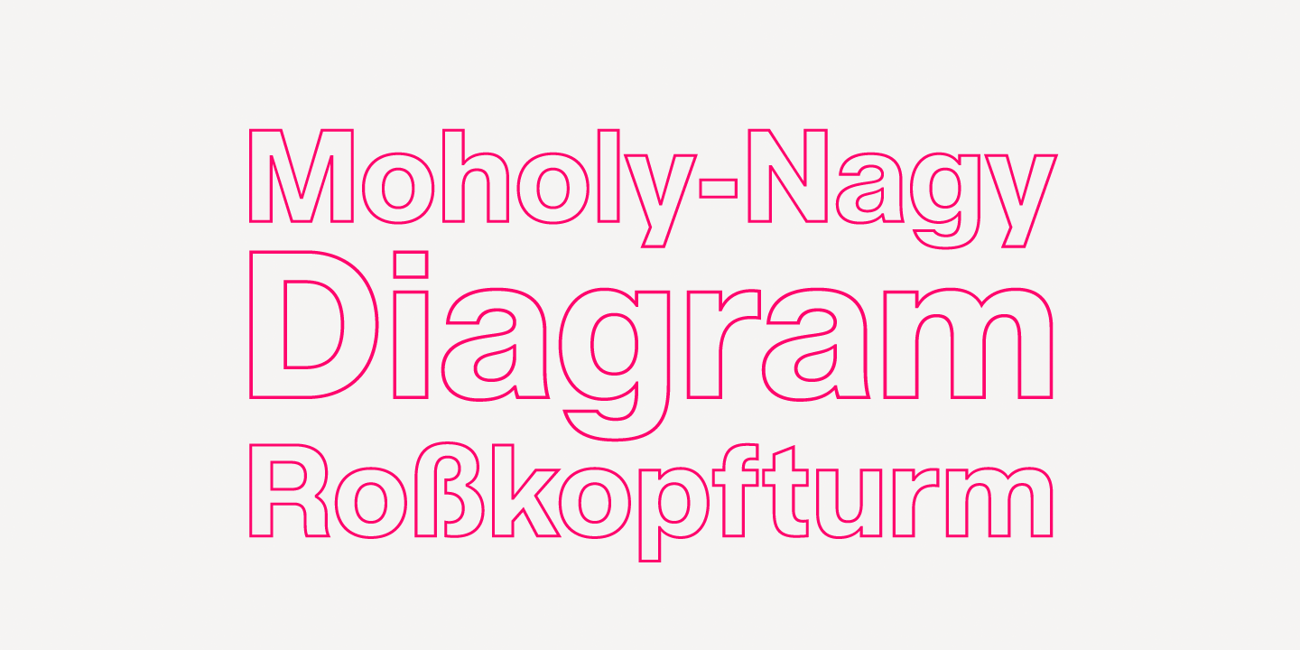 Acronym Outline Regular Font Poster #1