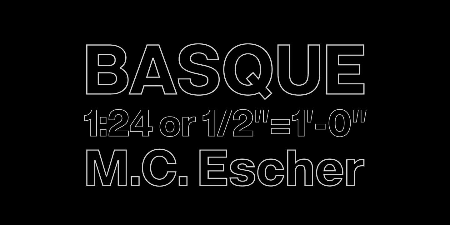 Acronym Outline Regular Font Poster #1