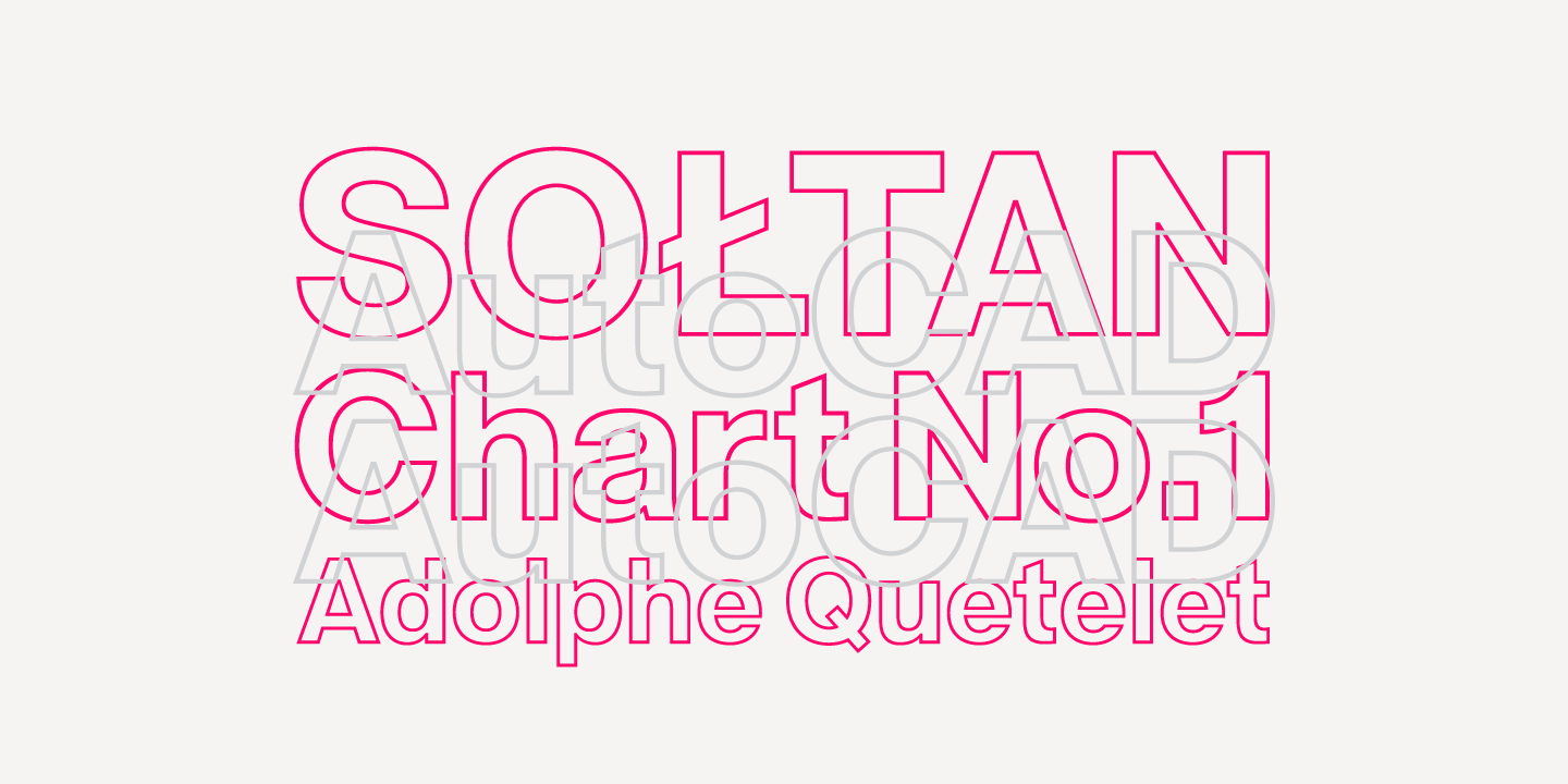 Acronym Outline Regular Font Poster #1