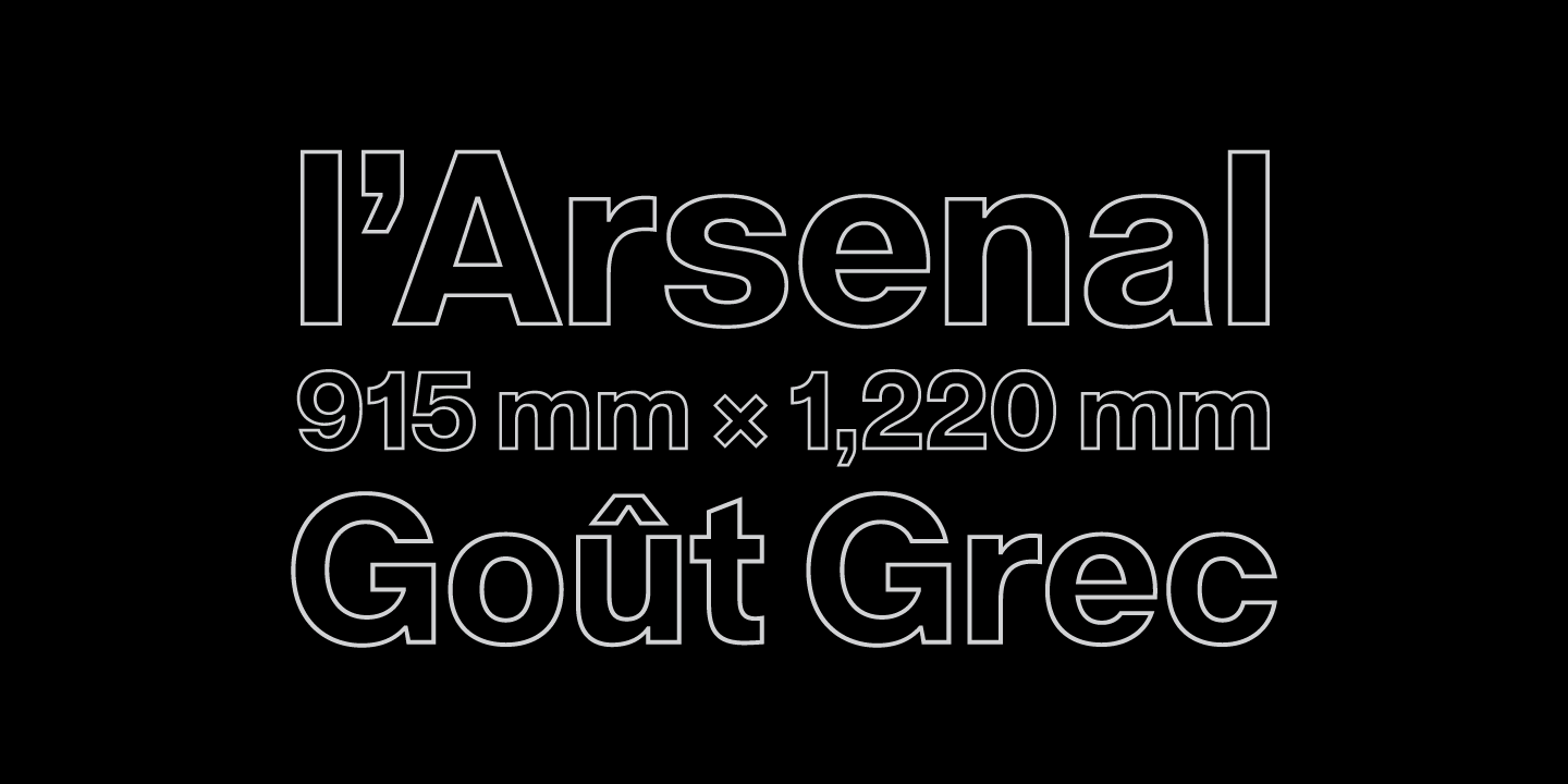 Acronym Outline Regular Font Poster #1