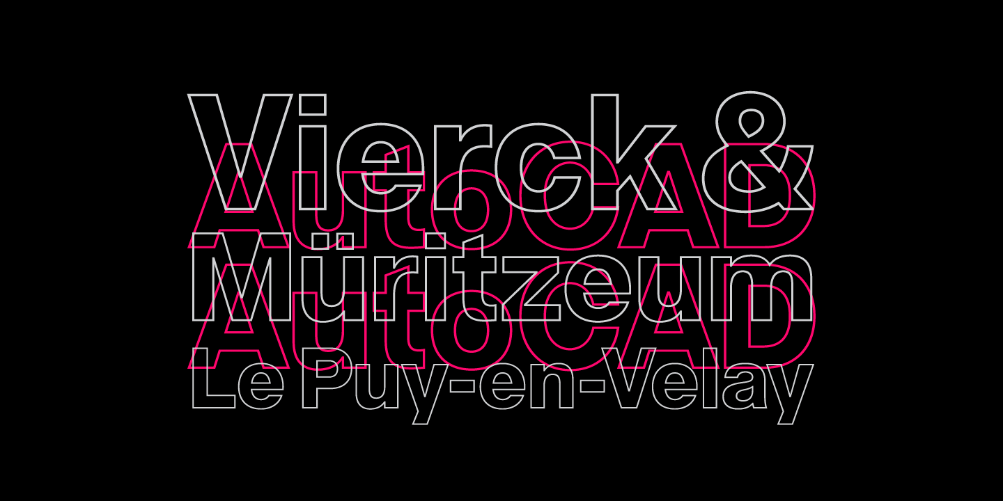 Acronym Outline Regular Font Poster #1