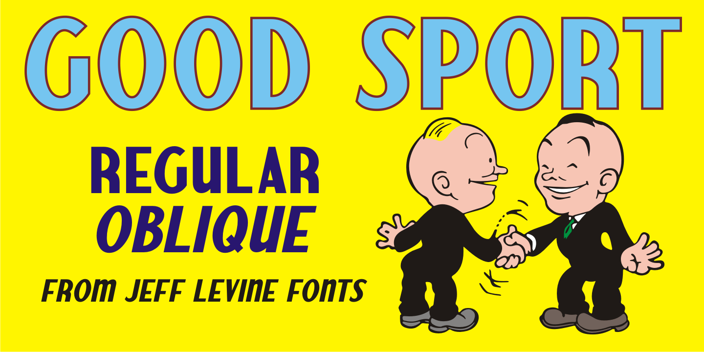 Good Sport Font Poster #1