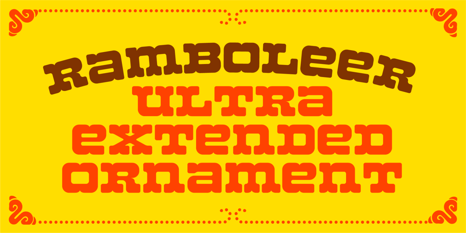 Ramboleer Ultra Extended Ornament Poster