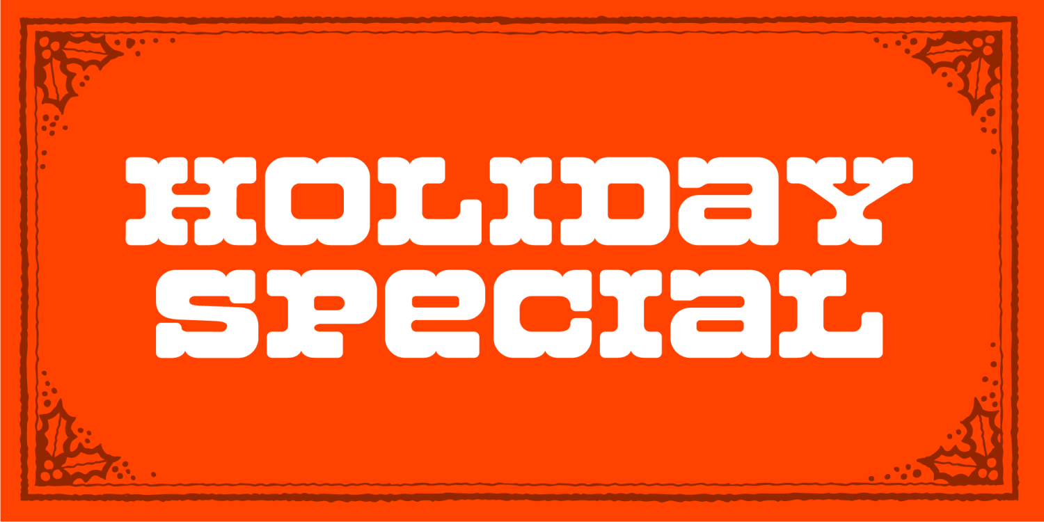 Ramboleer Ultra Extended Ornament Font Poster #1