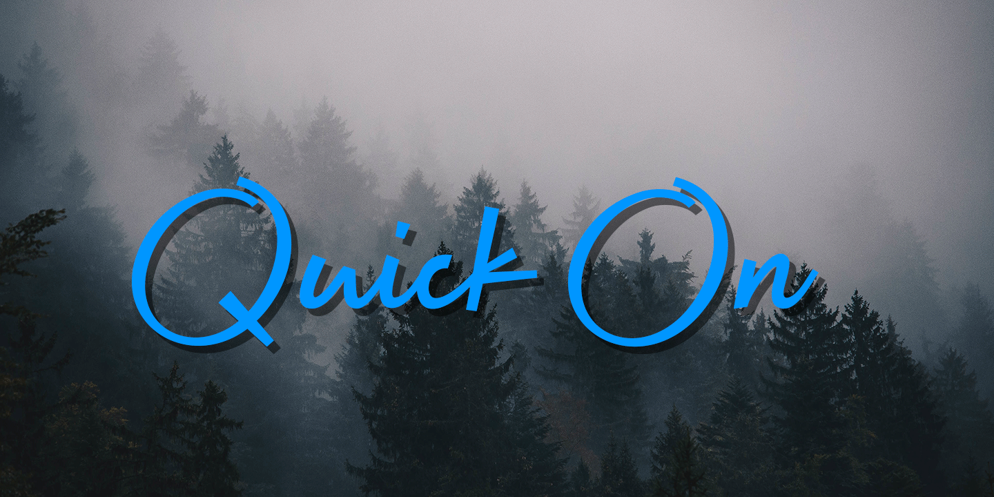 Quick On Font Family