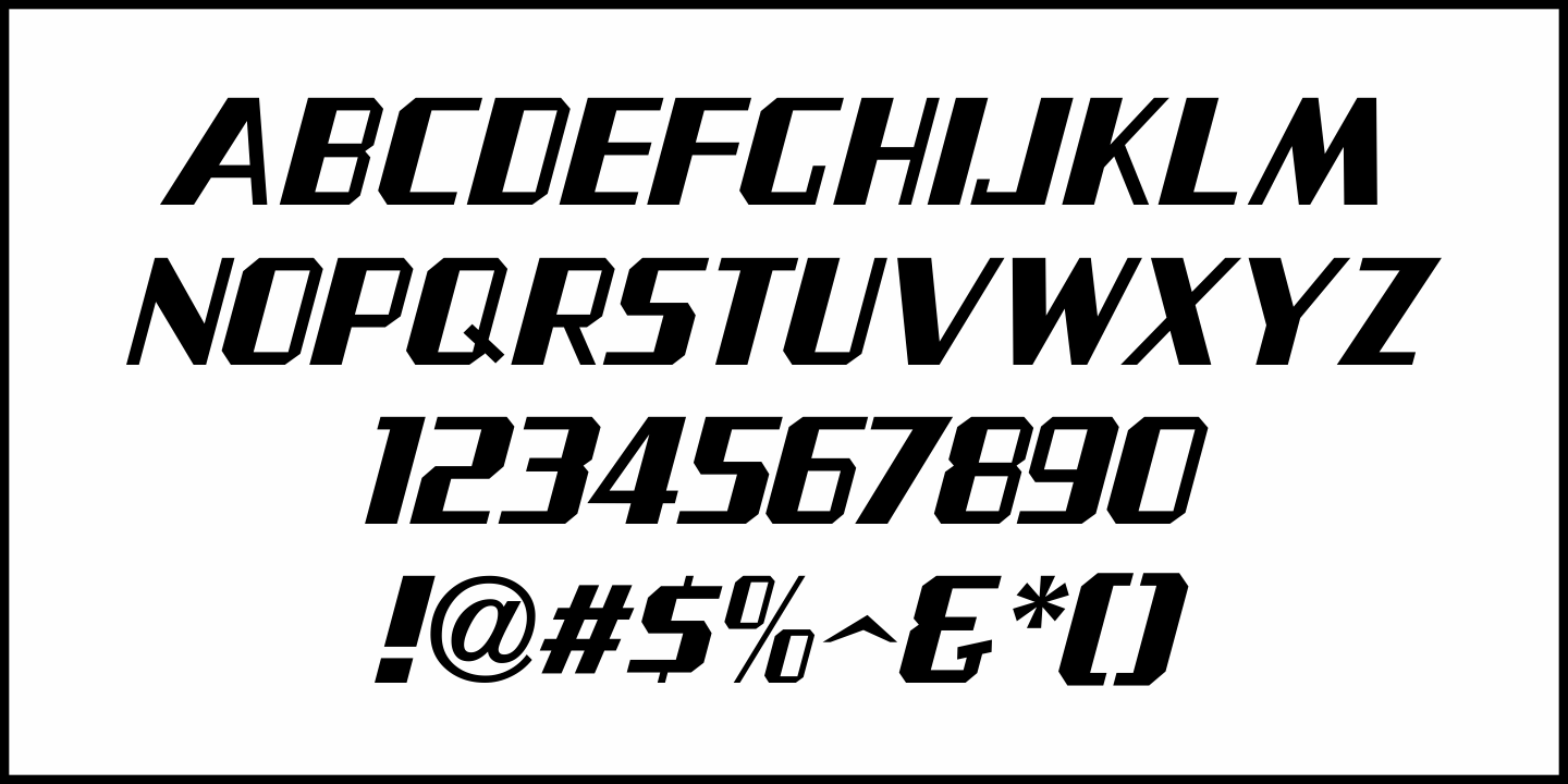 Fabricated Lettering Font Poster #1