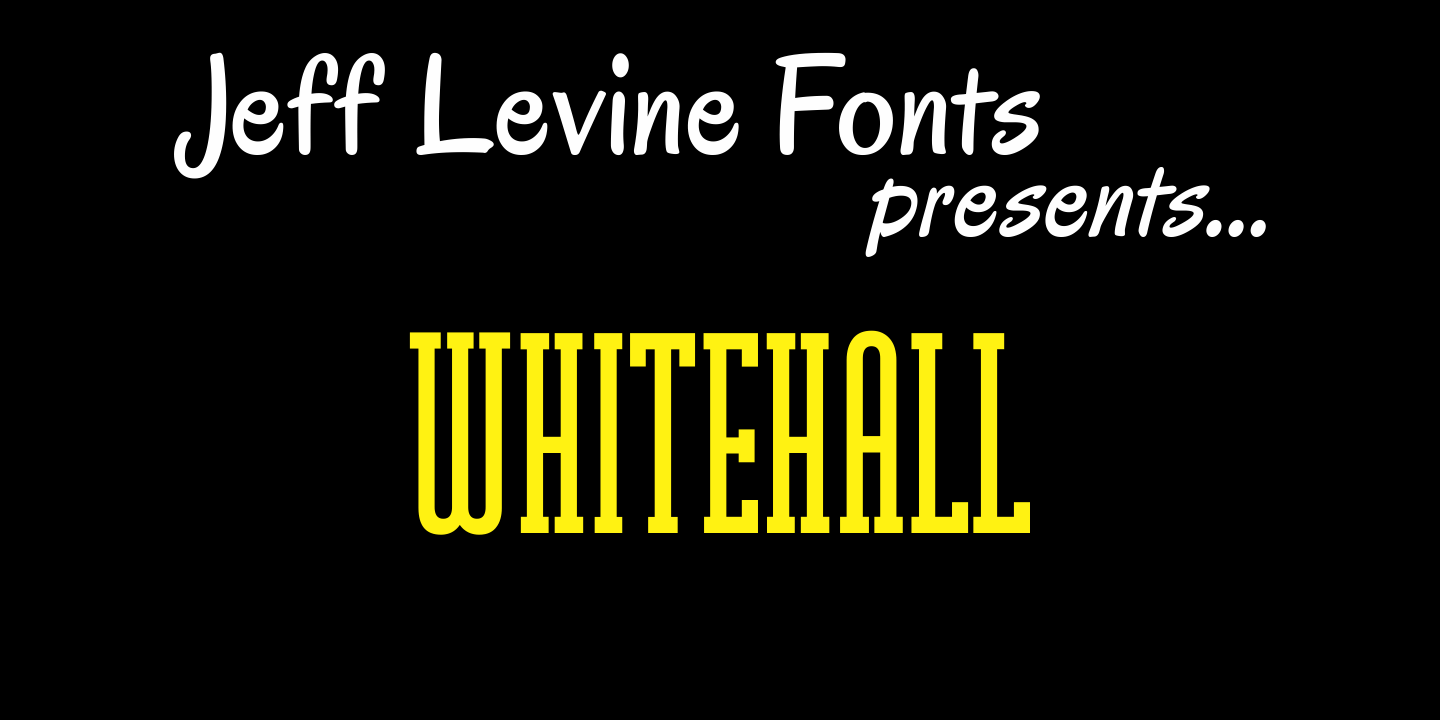 Whitehall Font Family Poster