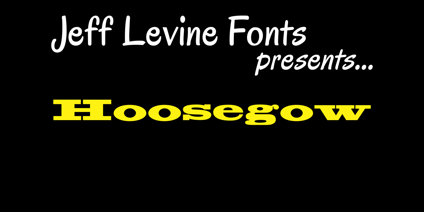 Hoosegow Font Family Poster