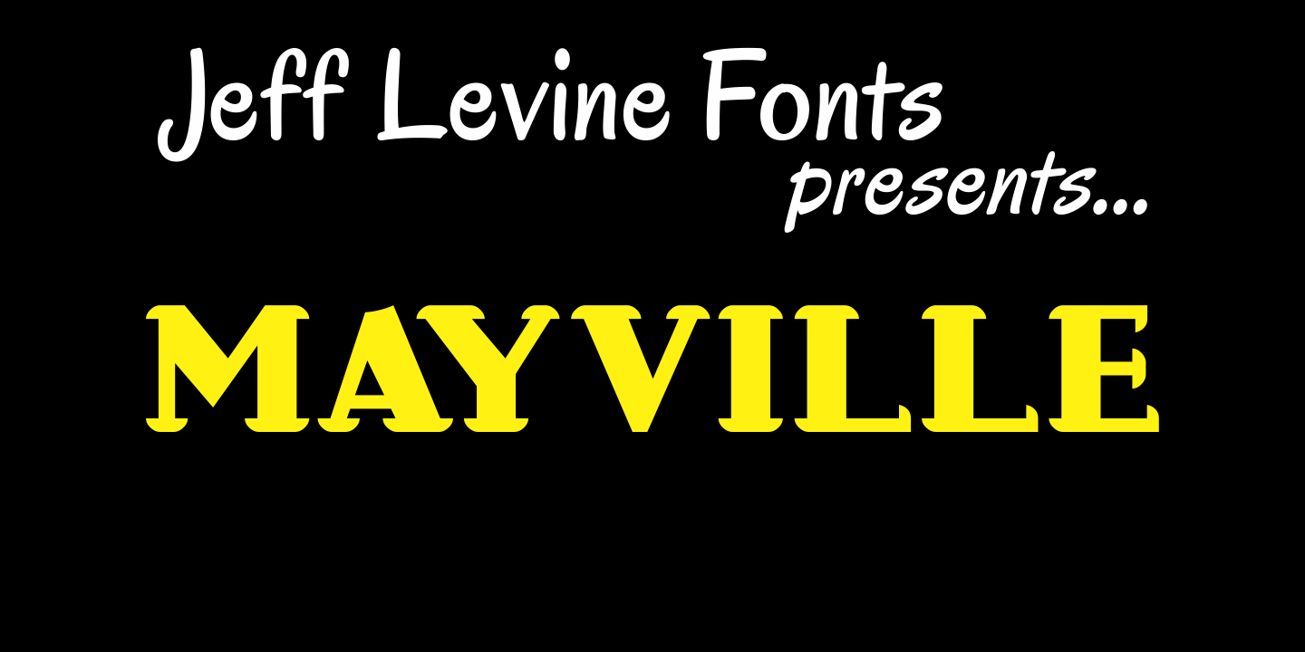 Mayville Font Family Poster