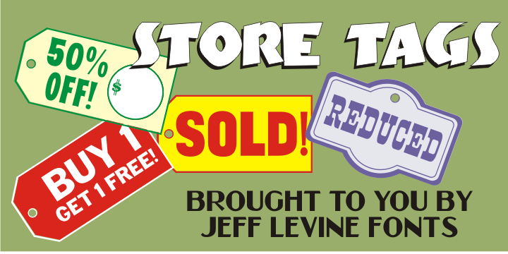 Store Tags Font Poster #1