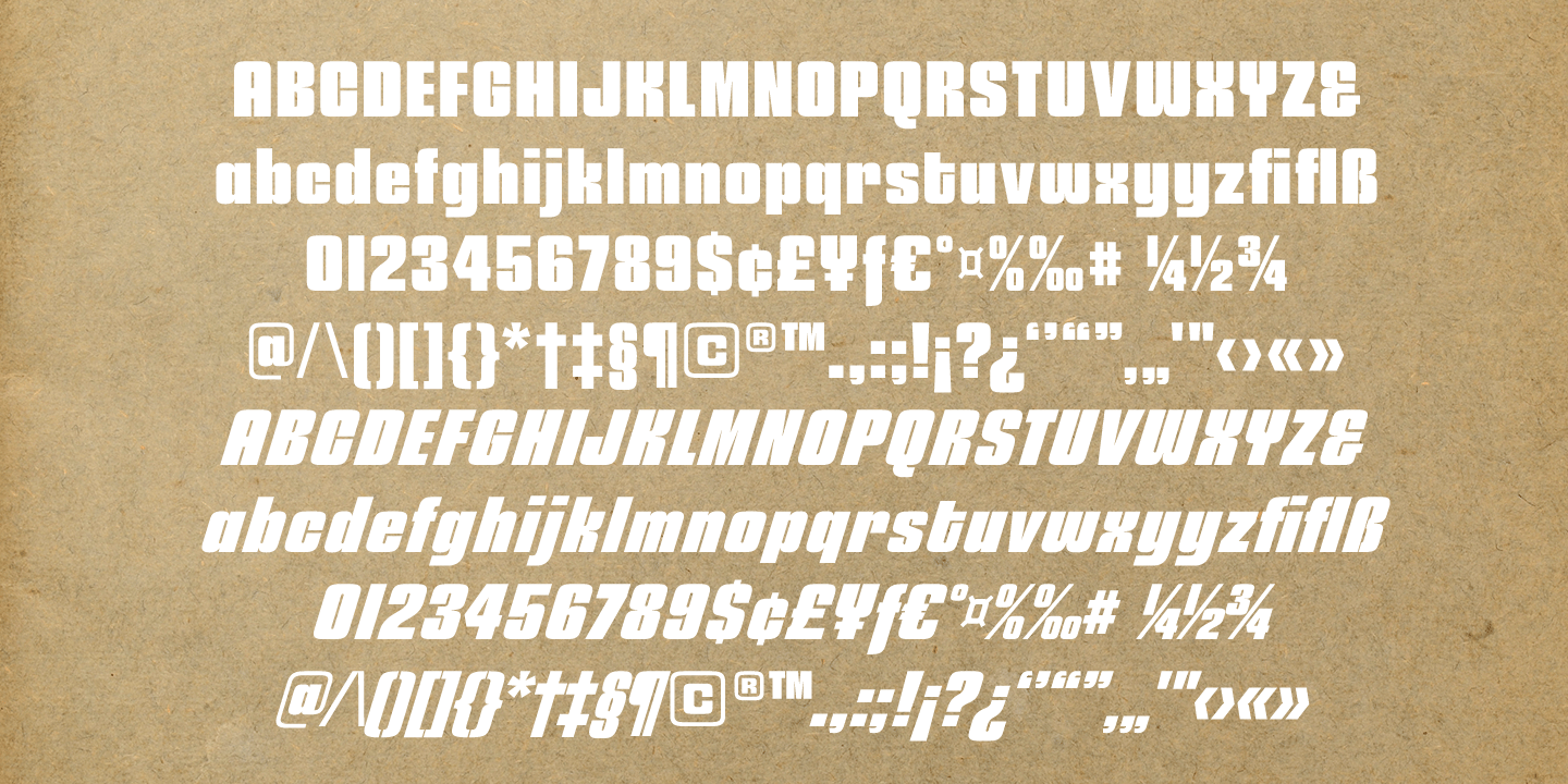 Churchward 69 ExBold Font Poster #1