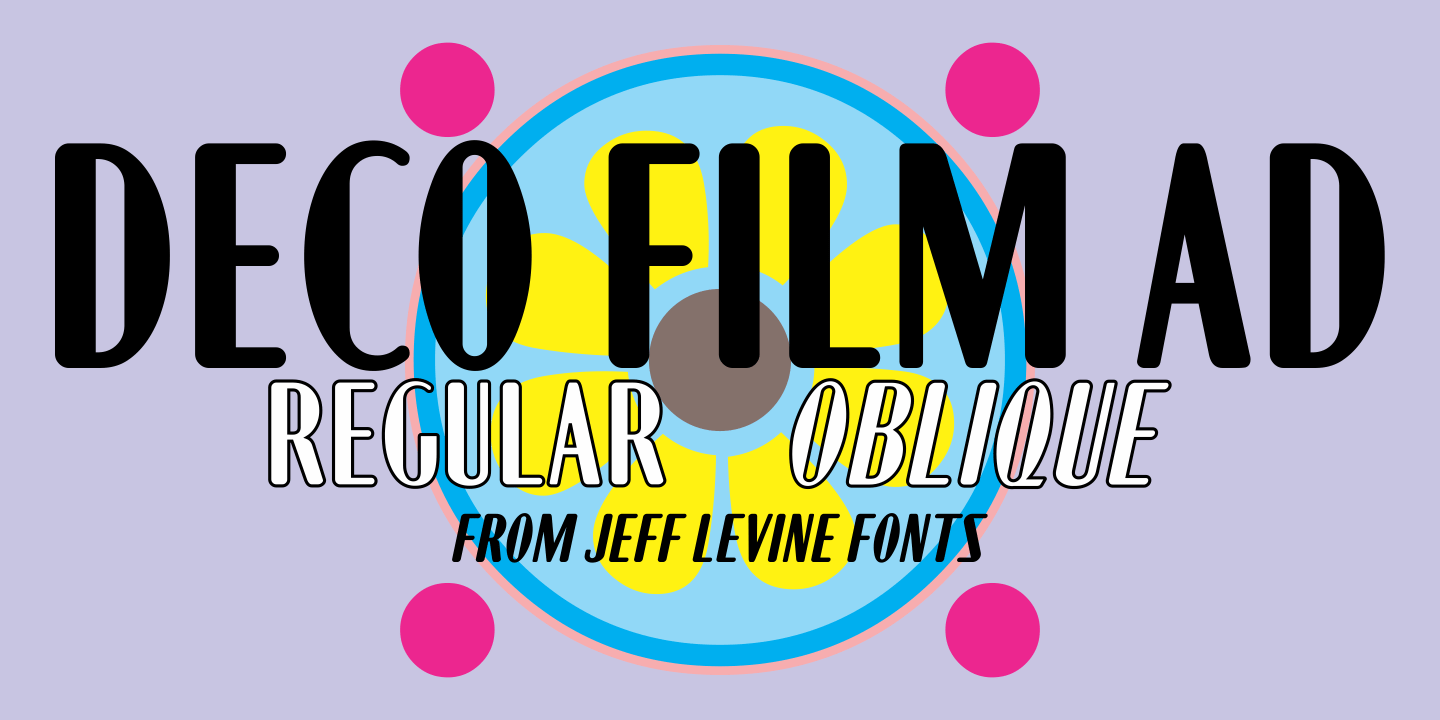 Deco Film Ad Font Poster #1