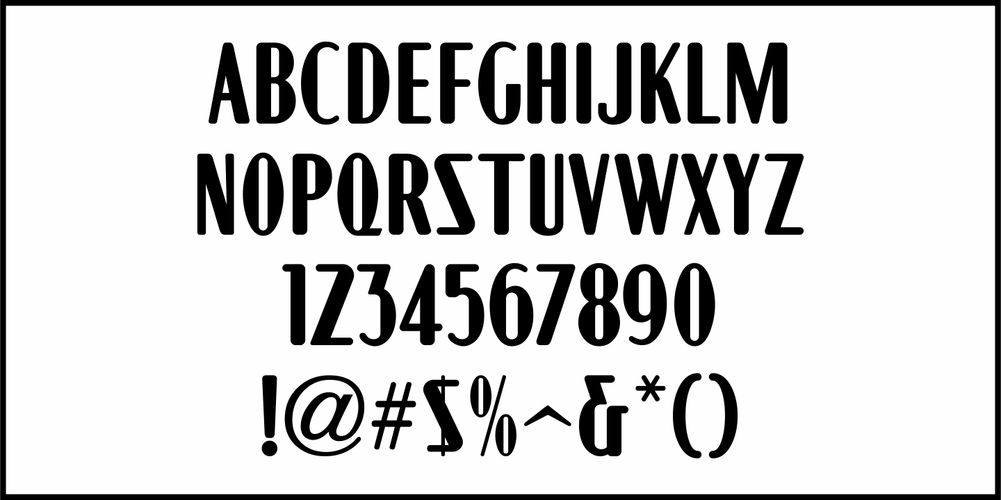 Deco Film Ad Font Poster #3