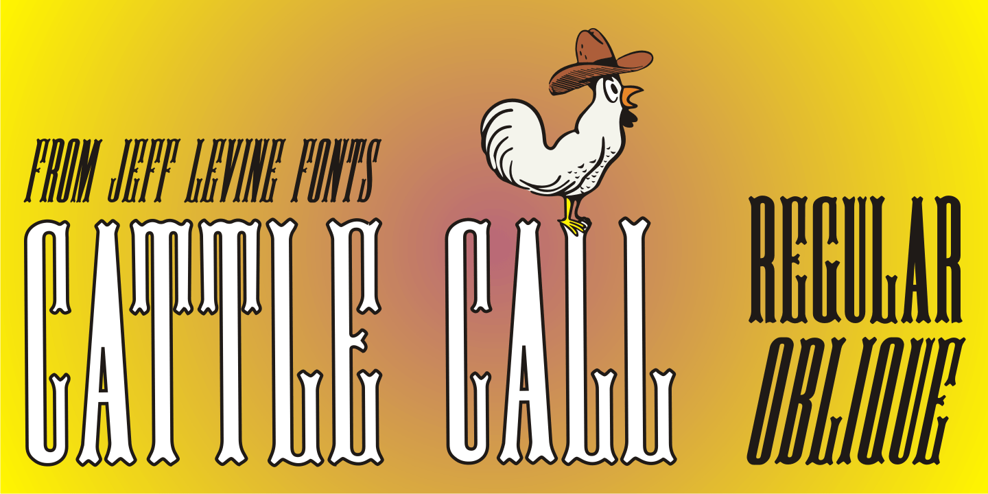 Cattle Call Font Poster #1