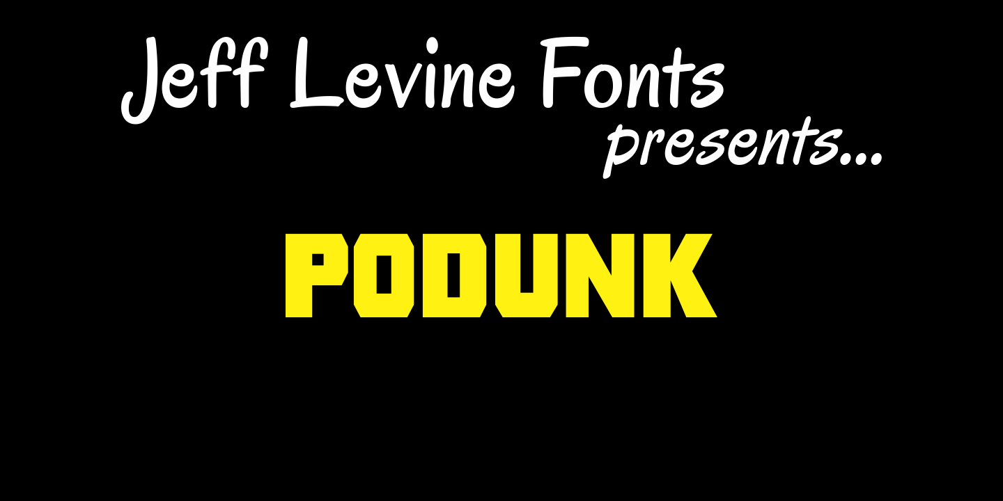 Podunk Font Family