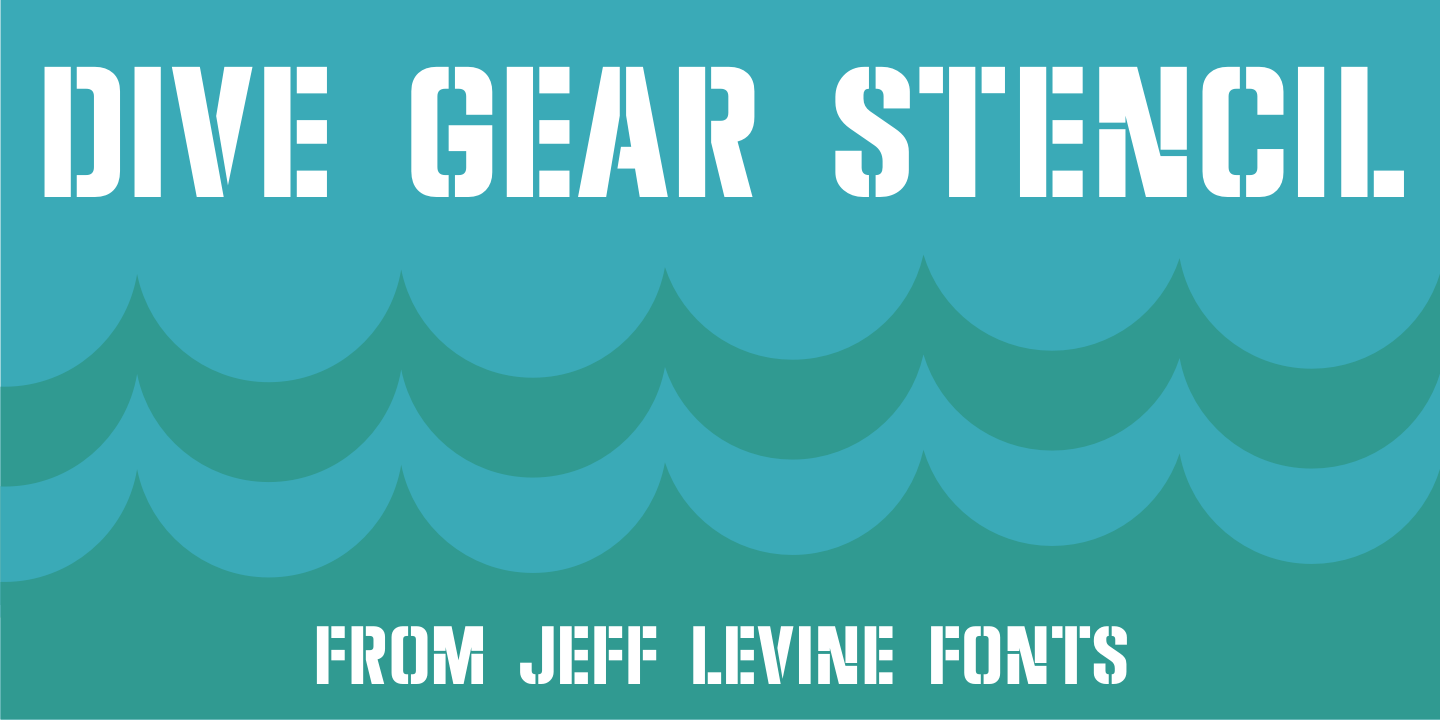 Dive Gear Stencil Font Family