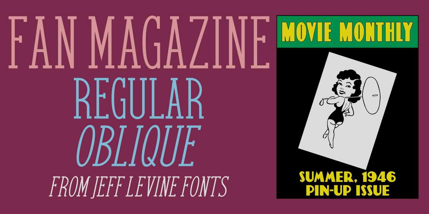 Fan Magazine Font Poster #1