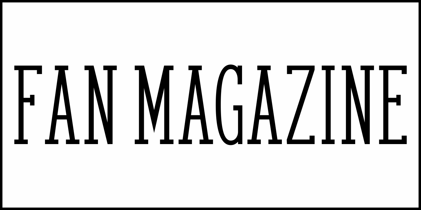 Fan Magazine Font Poster #1