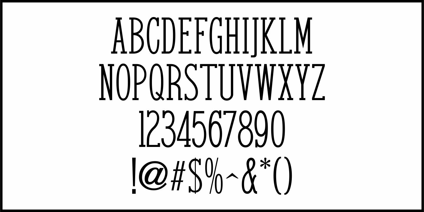 Fan Magazine Font Poster #1