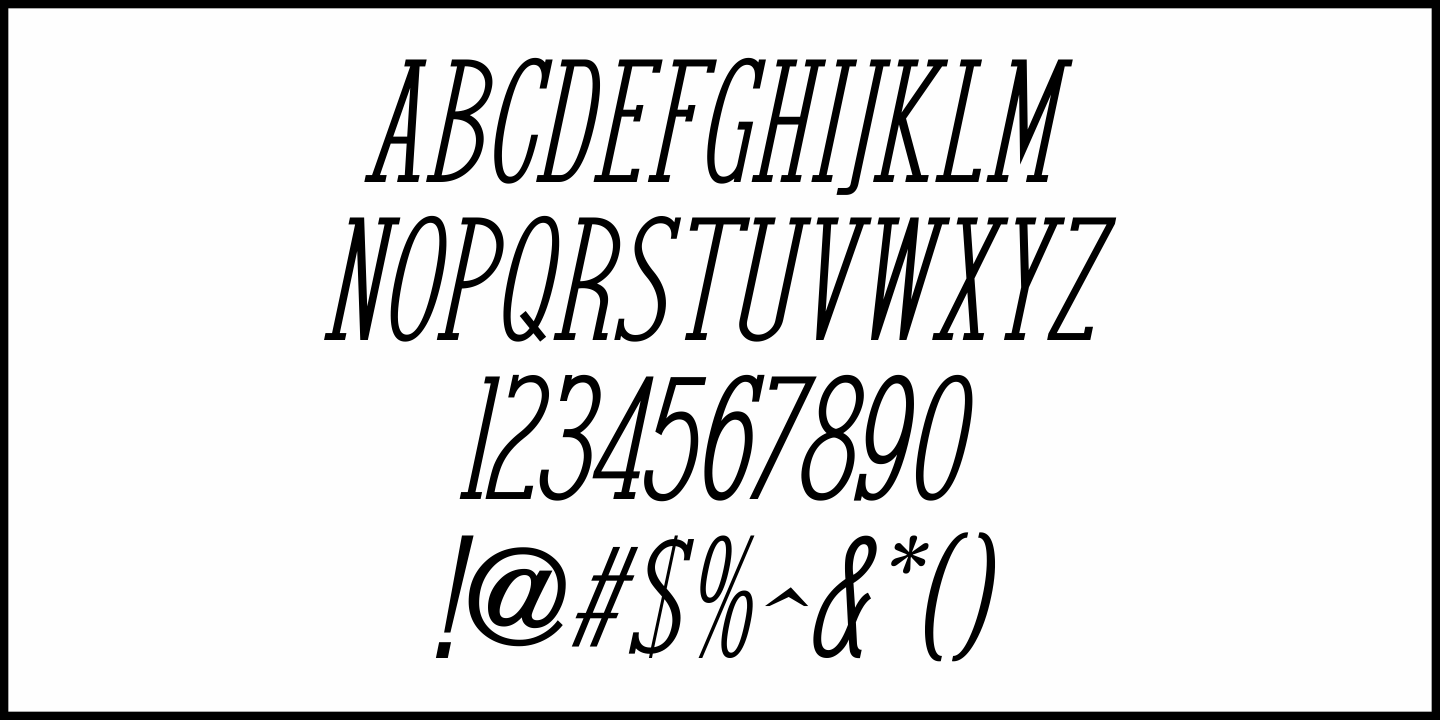 Fan Magazine Font Poster #1