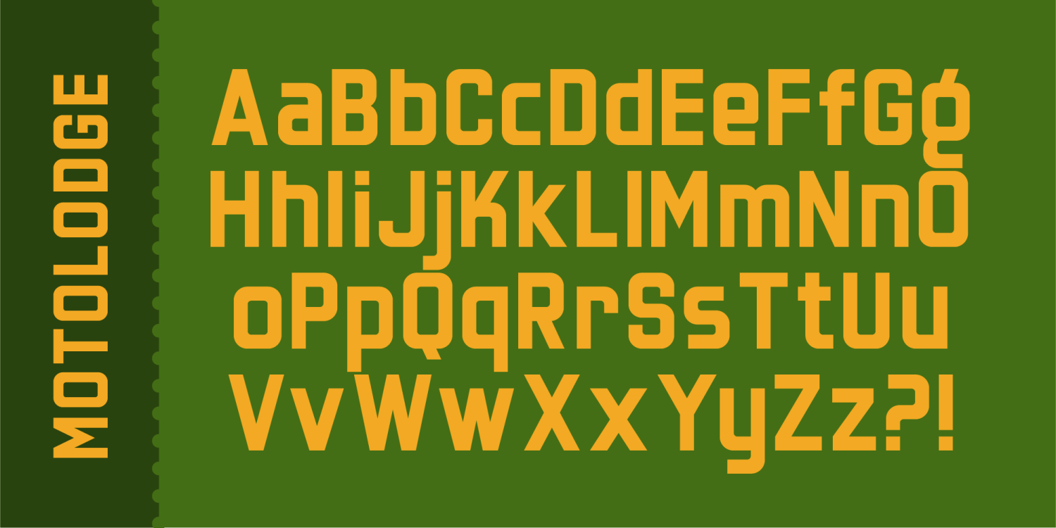 Motolodge Regular Font Poster #1