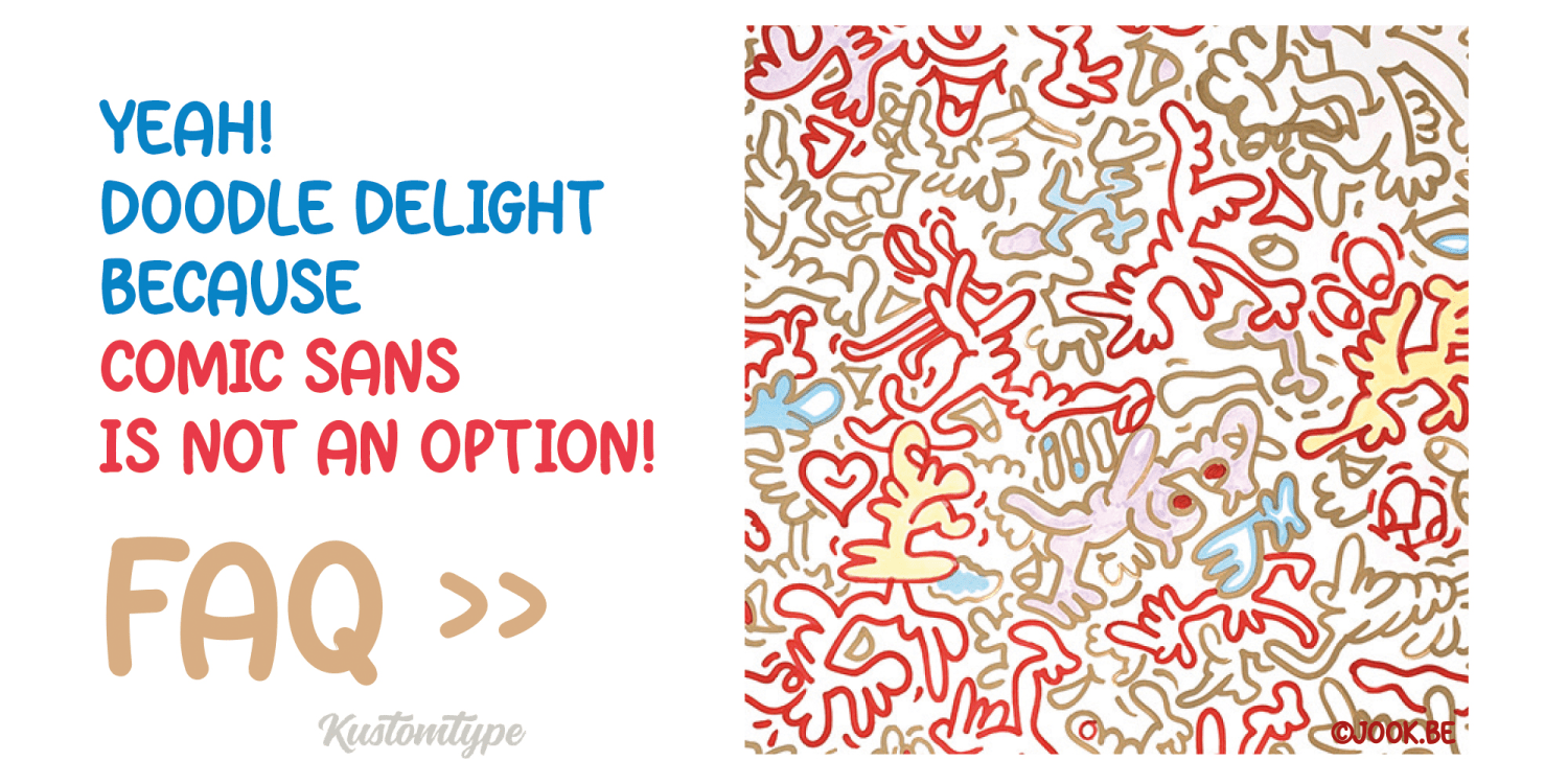 Doodle Delight Font Poster #1