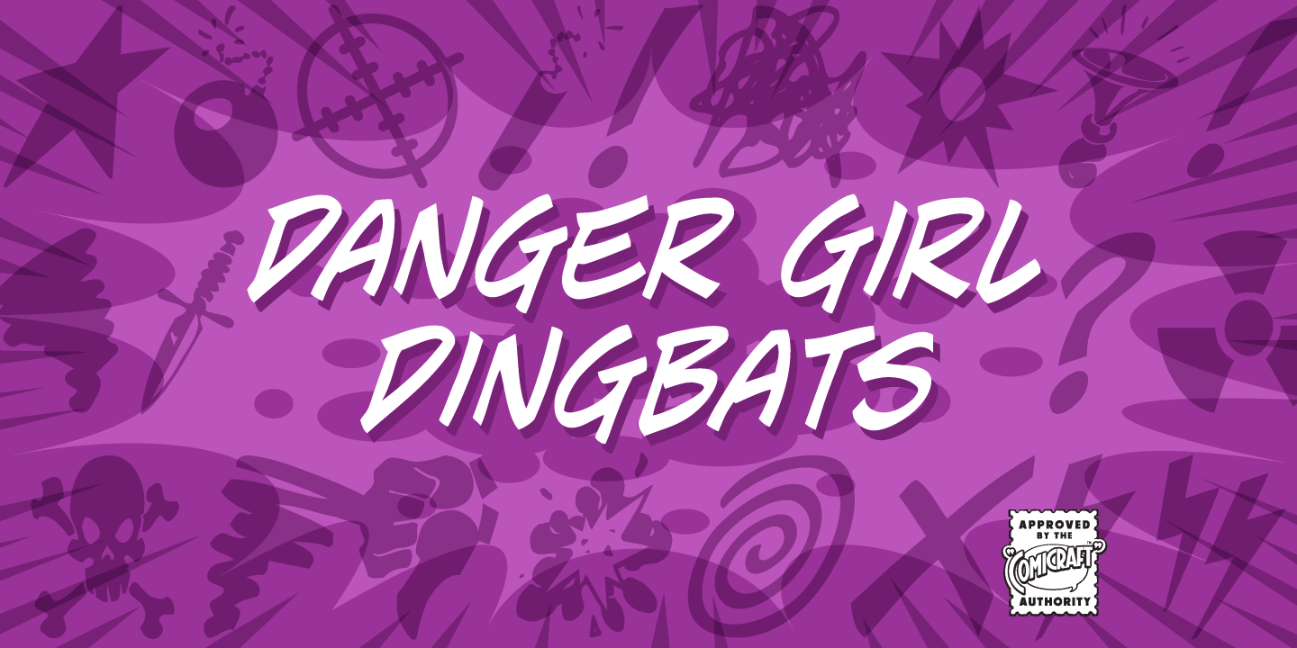 Danger Girl Dingbats Font Poster #1