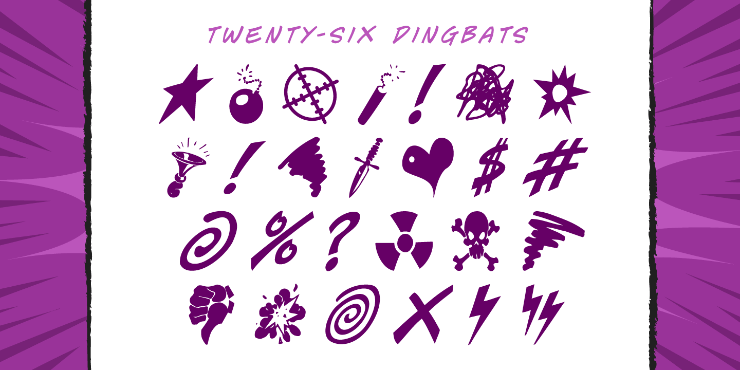 Danger Girl Dingbats Font Poster #1