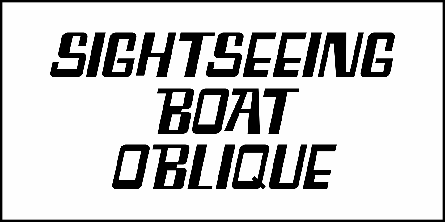 Sightseeing Boat Font Poster #4