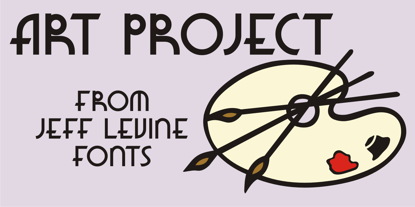 Art Project Font Family Poster