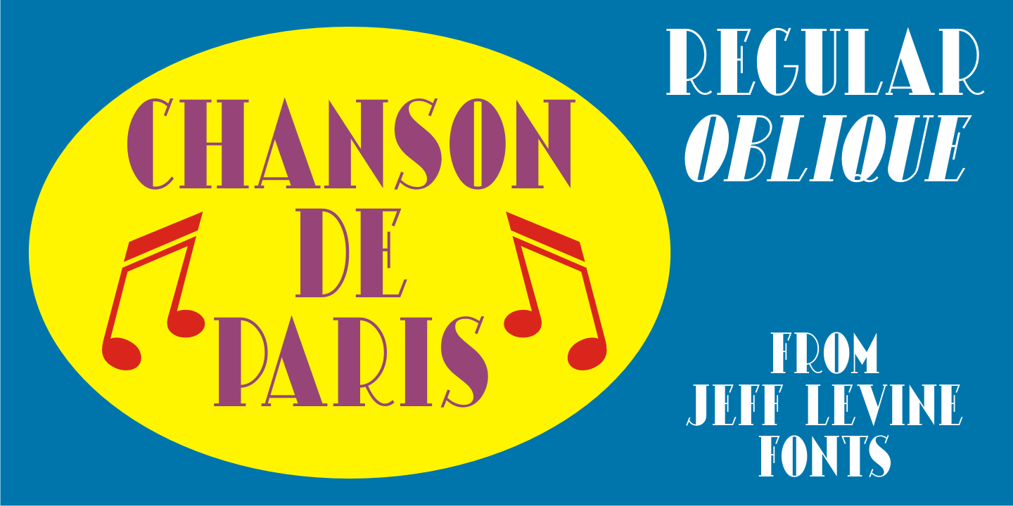 Chanson De Paris Font Family Poster