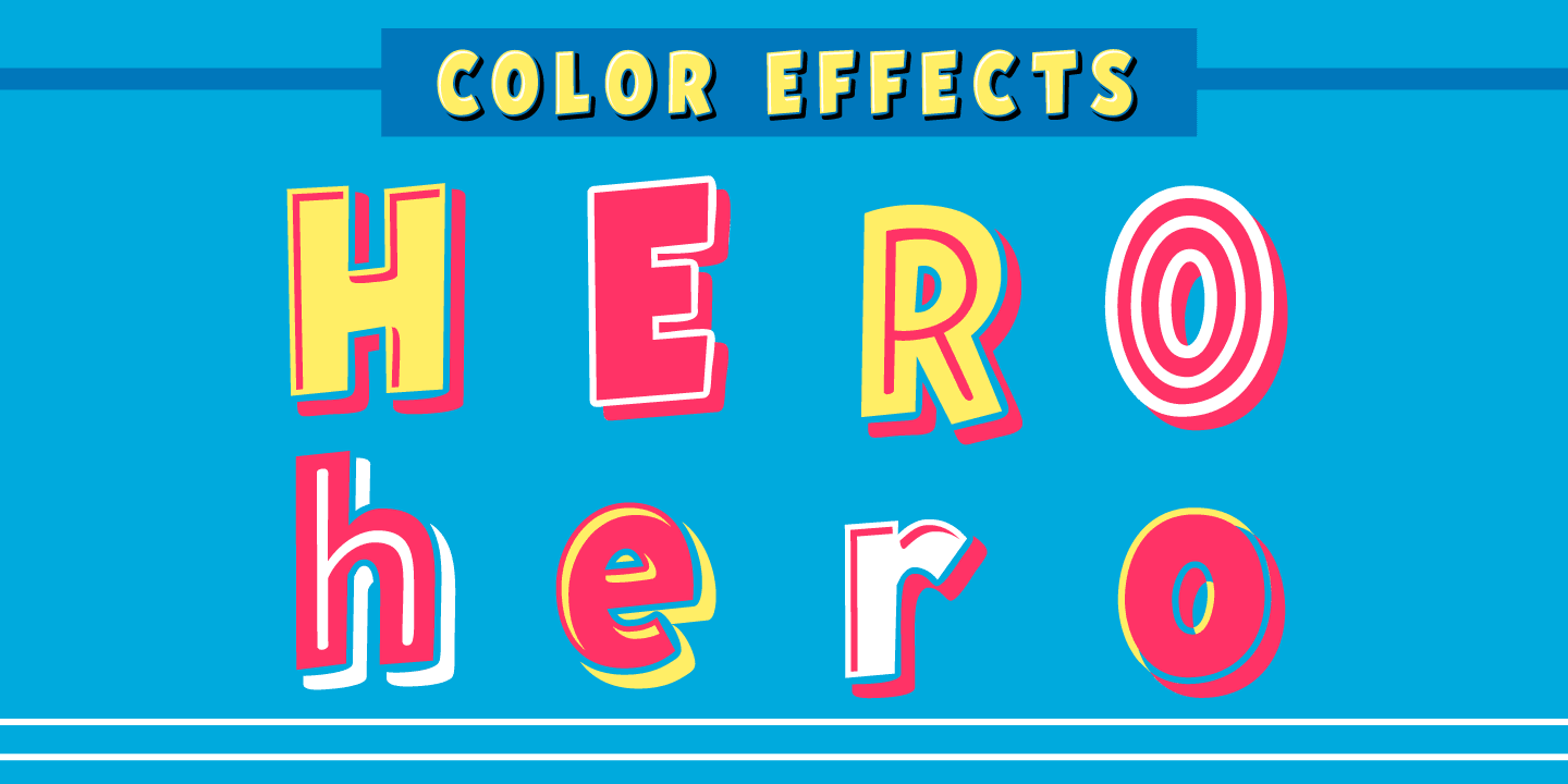 Hero Sandwich Combos Font Poster #3