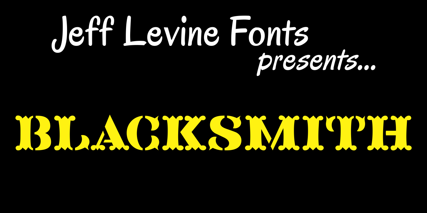 Blacksmith Font Poster #1