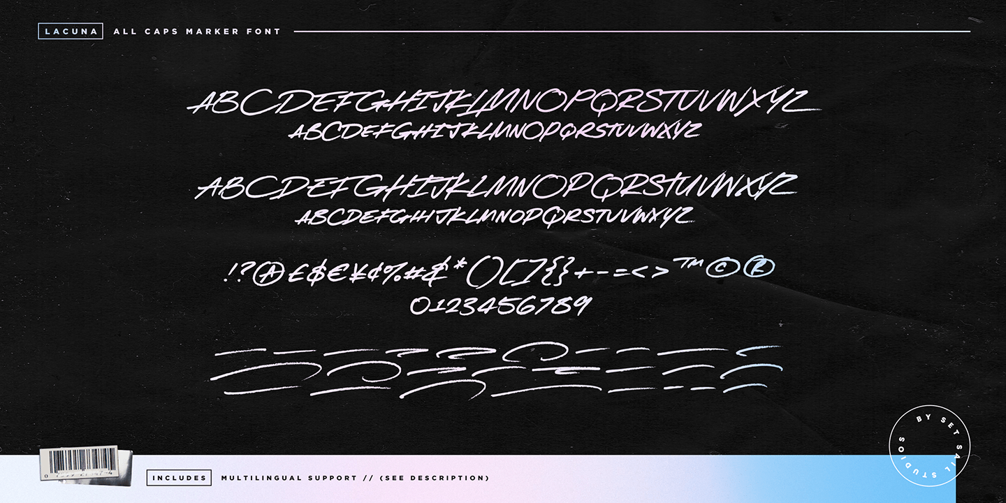 Lacuna Font Poster #1