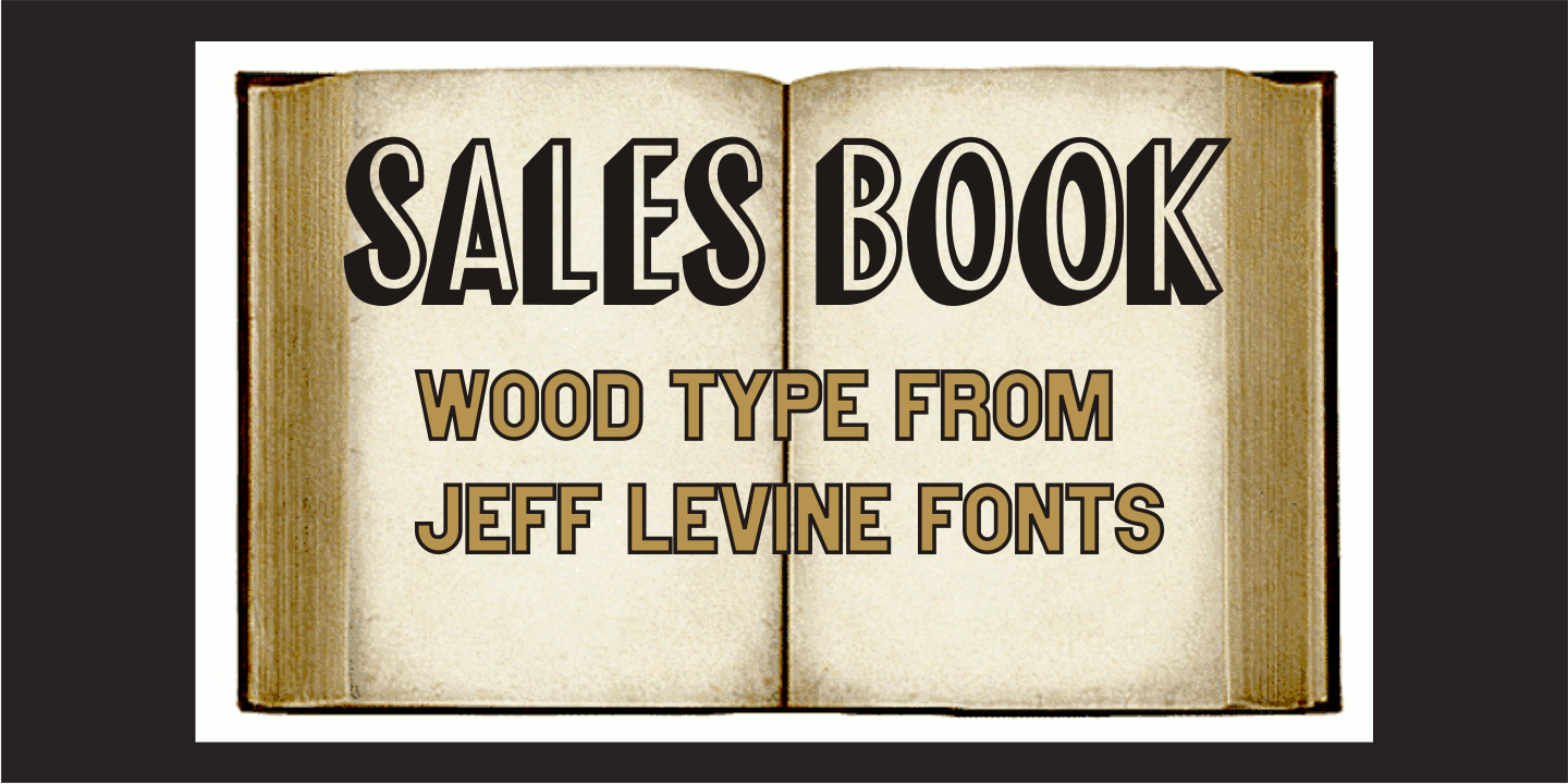 Sales Book Font Poster #1