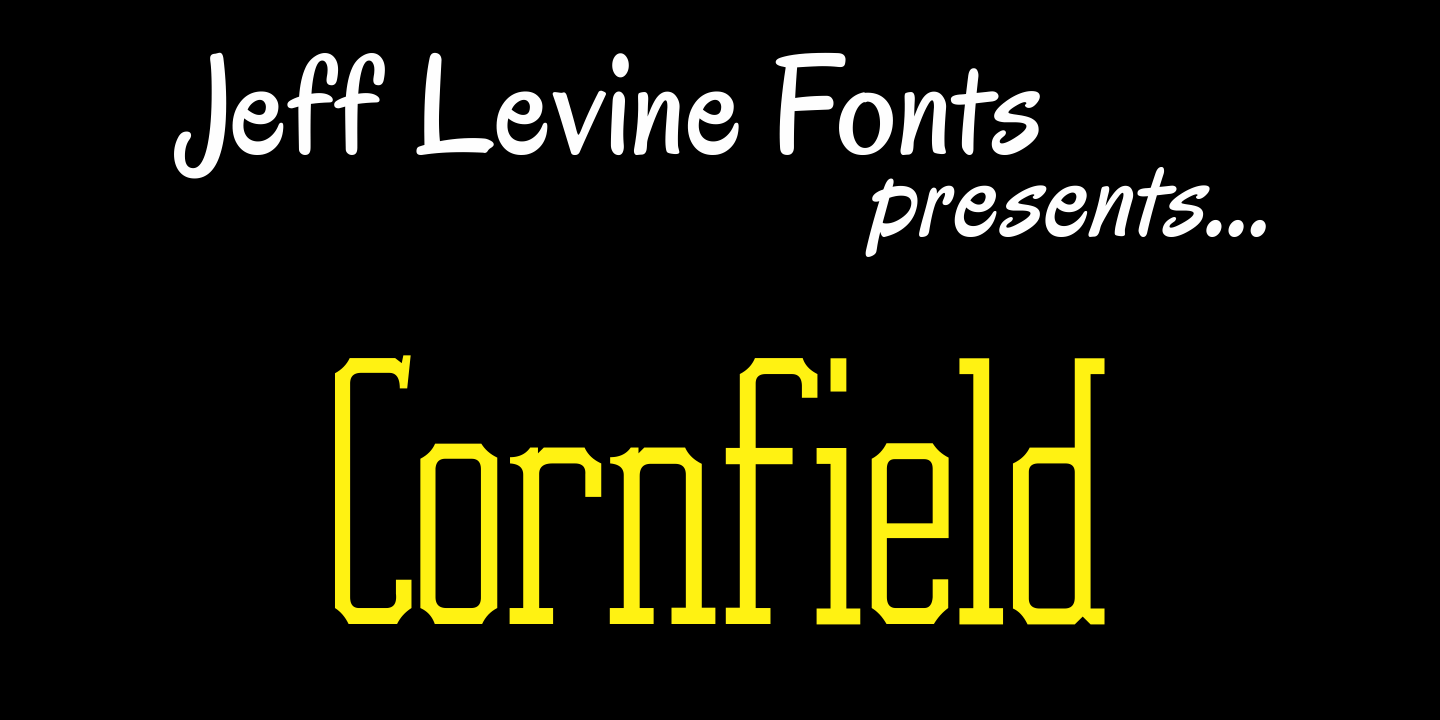 Cornfield Font Family Poster