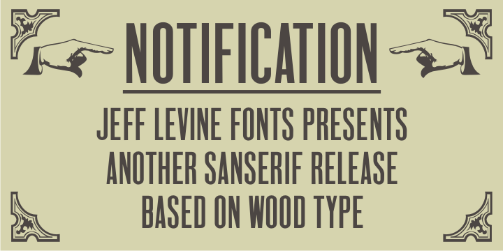 Notification Font Family Poster