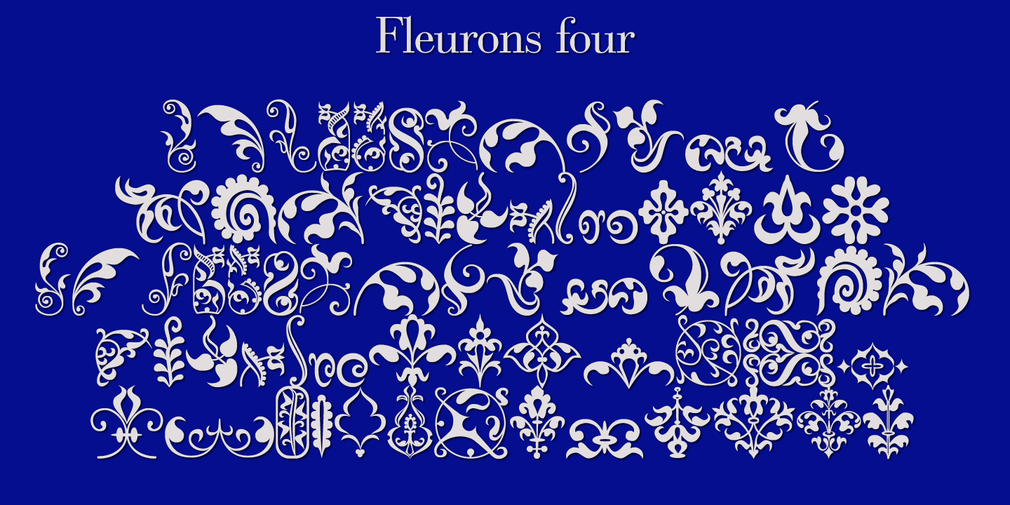 Fleurons Four Font Poster #1