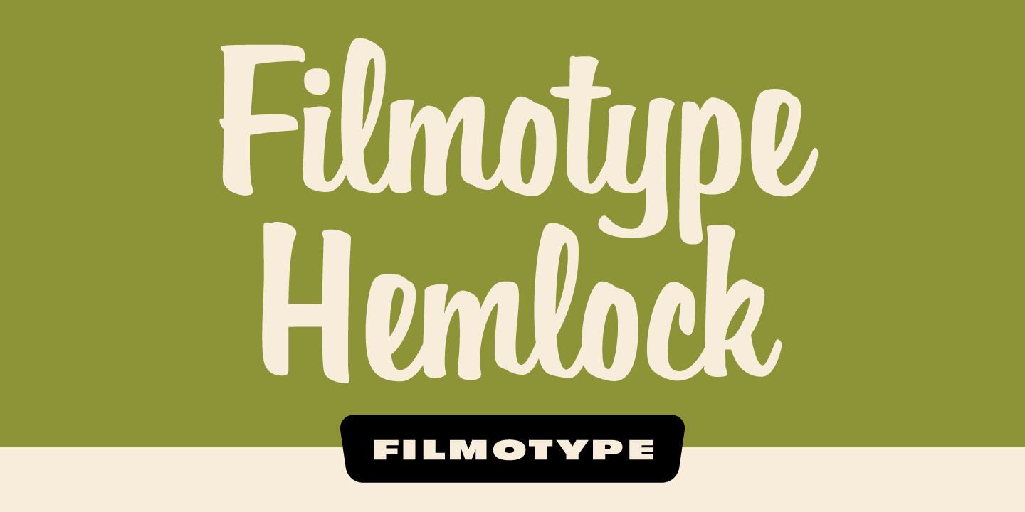 Filmotype Hemlock Font Poster #1
