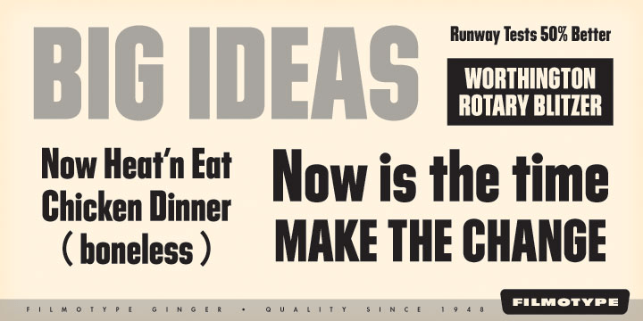 Filmotype Ginger Font Poster #1