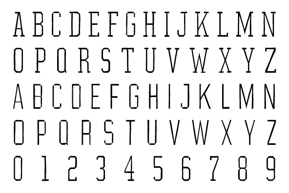 YWFT League Thin Font Poster #1