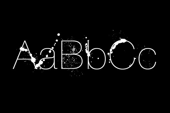 YWFT Ink Font Poster #1