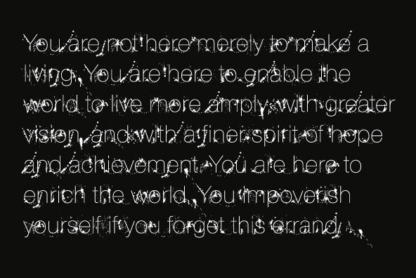 YWFT Ink Font Poster #1