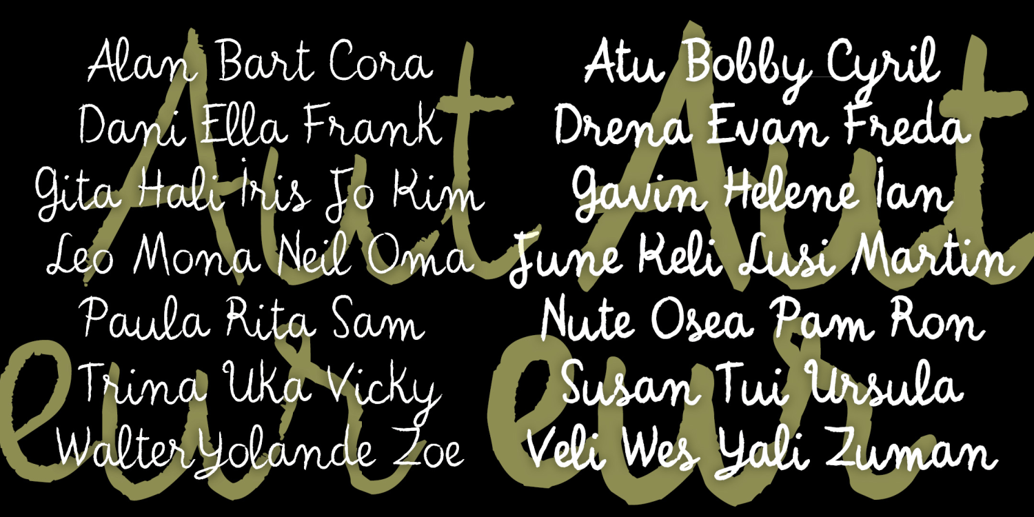 Auteur Font Family Poster