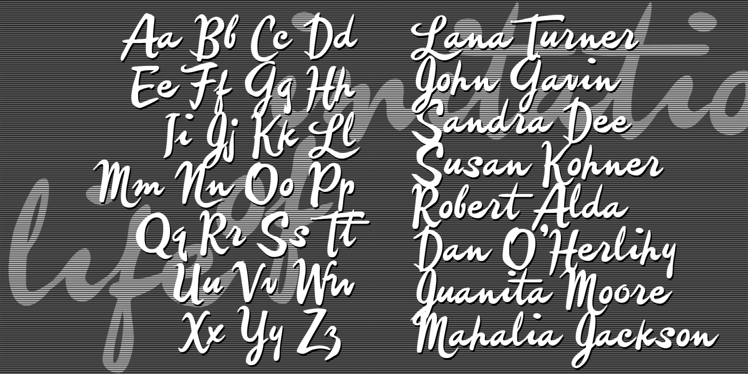 Imitation Font Family Poster