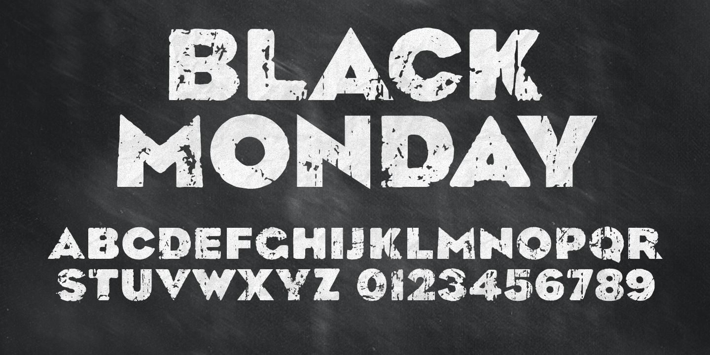 Black Monday Font Poster #1