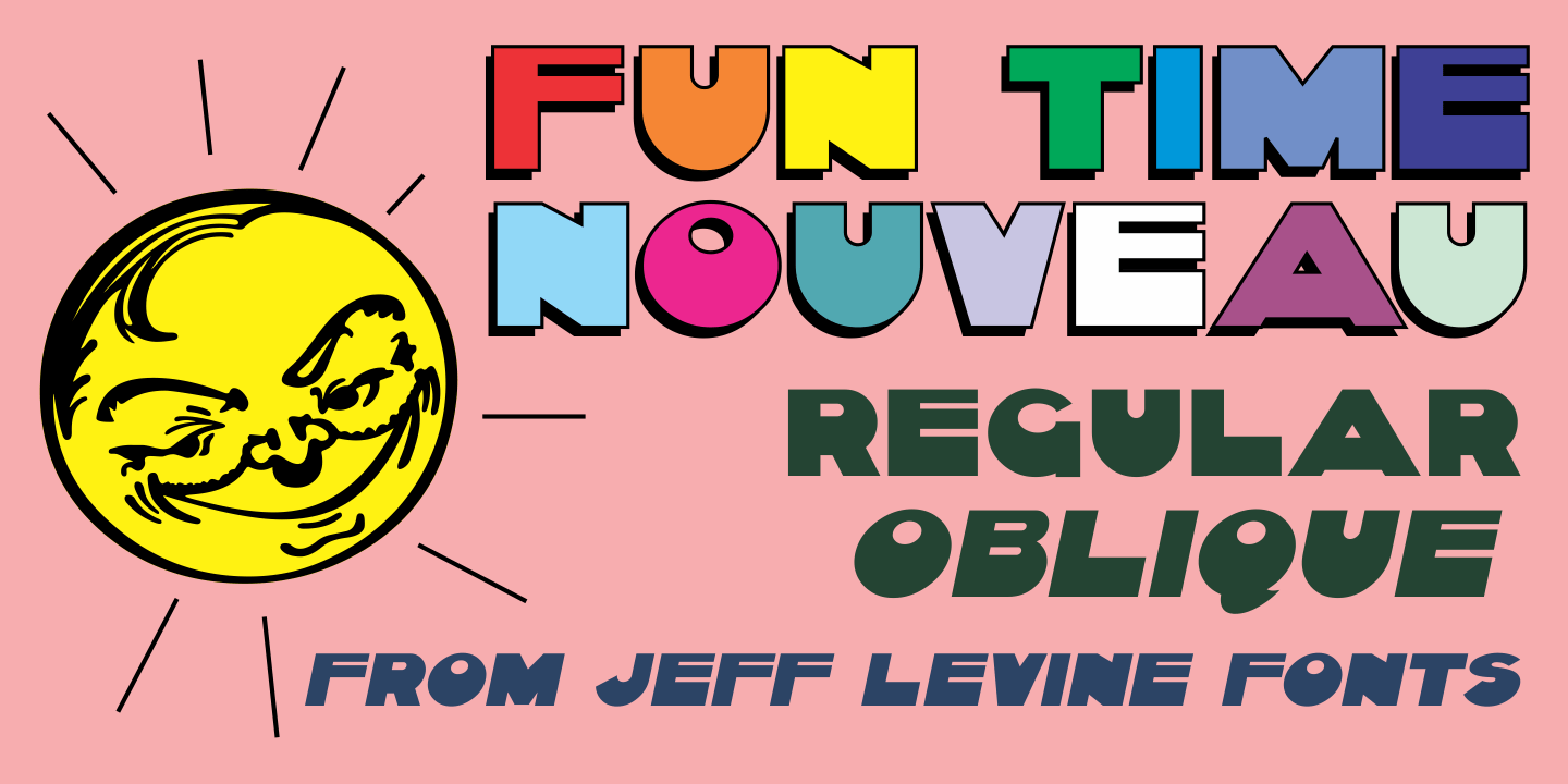 Fun Time Nouveau Font Poster #1