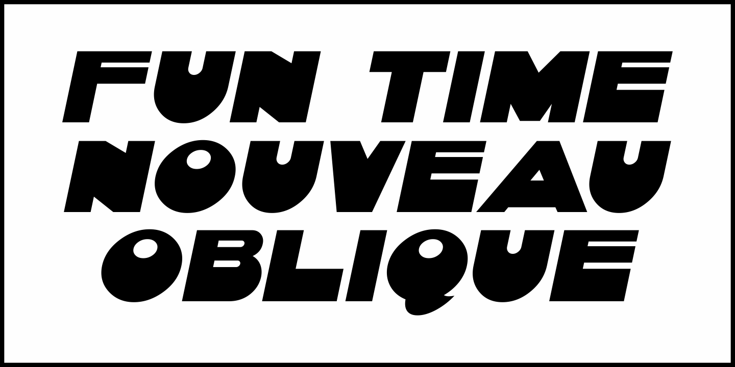Fun Time Nouveau Font Poster #4